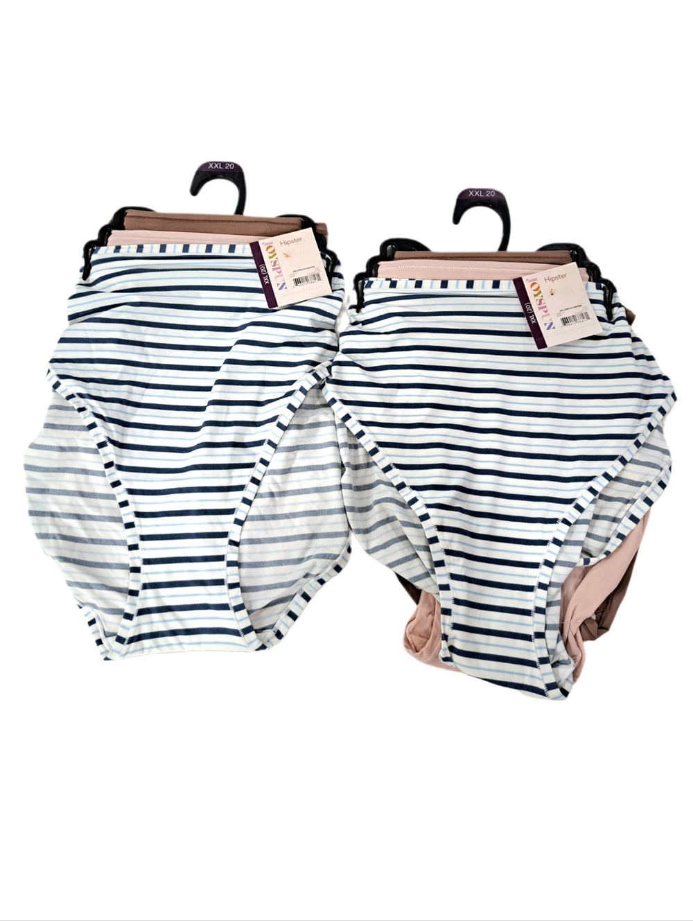 Joyspun Women's Infinite Comfort Stretch Hipster Panties 6-pair Size XXL (20)